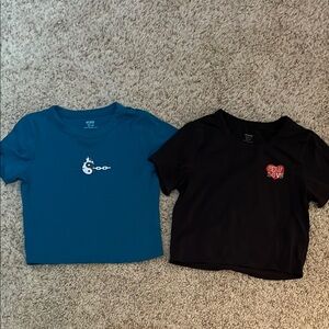 Cotton On Blue and Black Short Sleeve Tees
Micro and Chop Tees Size XS